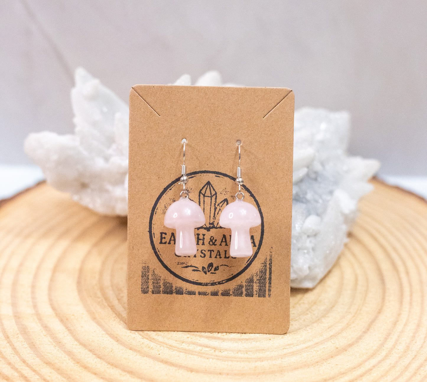 Crystal Mushroom Earrings