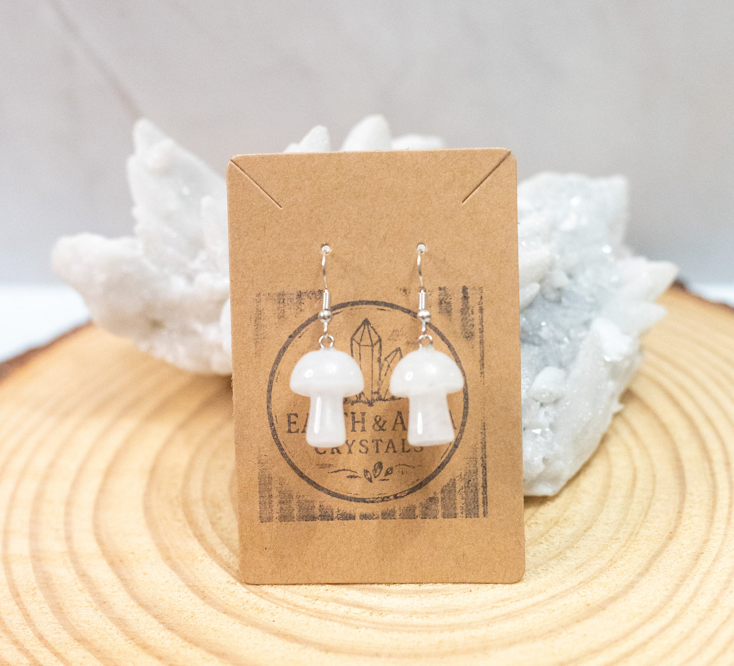 Crystal Mushroom Earrings