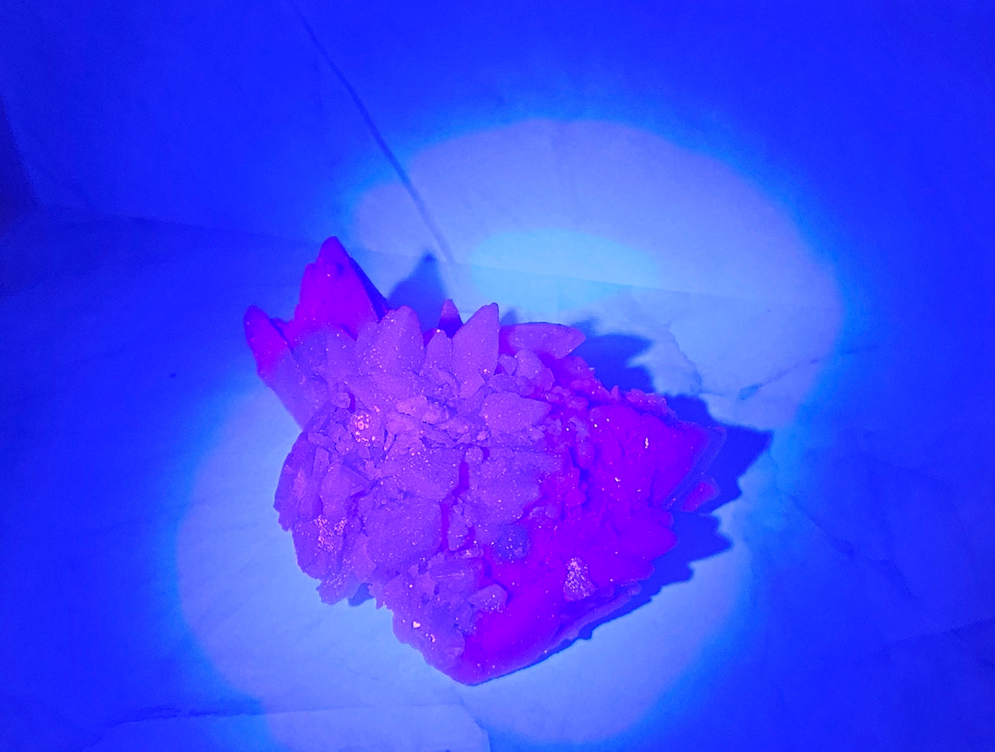 White Spirit Quartz Cluster (UV Reactive)
