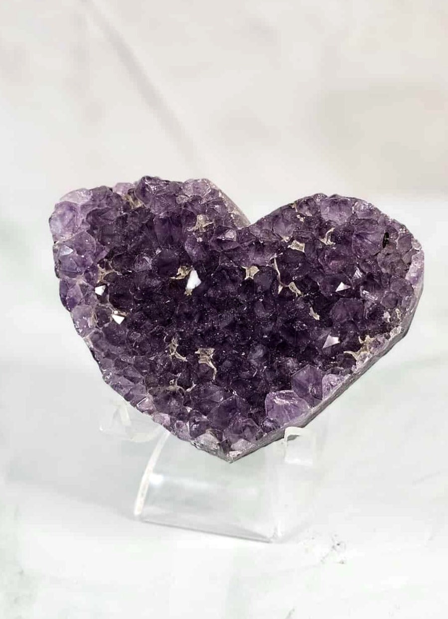 Amethyst Heart Cluster
