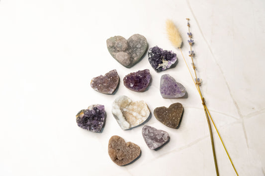 Amethyst Crystal Heart