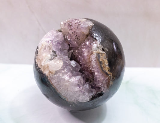 Black Amethyst Sphere - Large