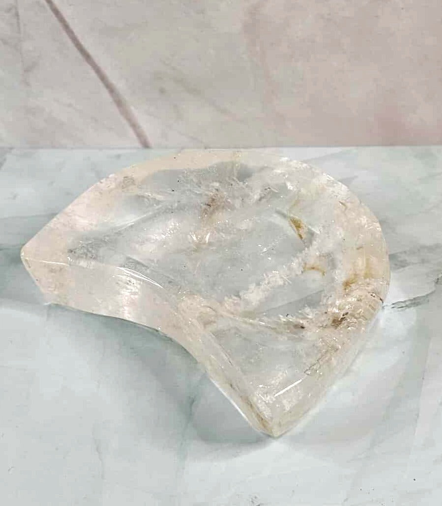 Clear Quartz Moon Bowl