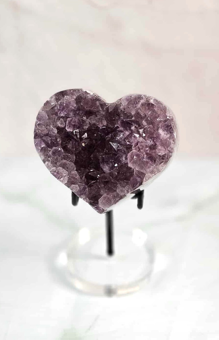 Large Amethyst Heart Cluster