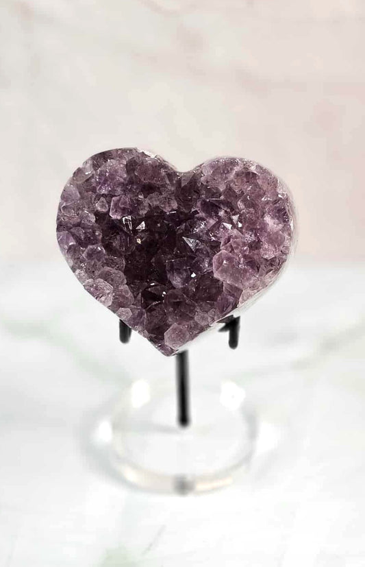 Large Amethyst Heart Cluster