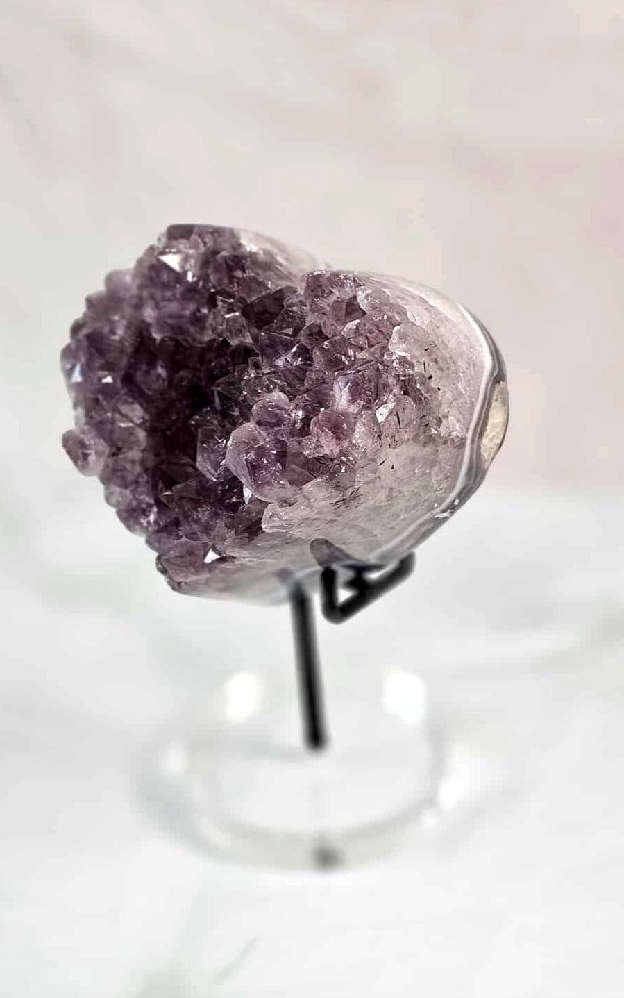 Large Amethyst Heart Cluster