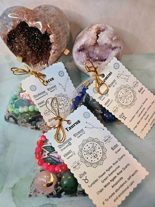 🌙✨ Zodiac Crystal Gift Bags ✨🌙